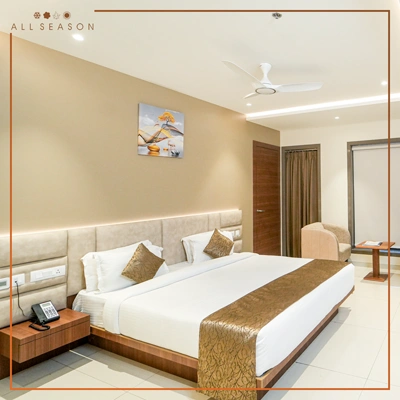 All Seasons Stay – A thoughtfully designed 3-star hotel in Lucknow, offering premium rooms, exceptional service, and a prime location, making it a top choice among the best hotels in Lucknow.